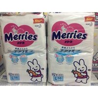 Combo 2 gói bỉm Merries dán size L54+4