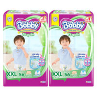 Combo 2 gói Bỉm tã quần Bobby size XXL 56 miếng (trên 16kg)