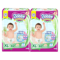 Combo 2 gói Bỉm tã quần Bobby size XL 62 miếng (12-17kg)