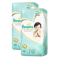 Combo 2 gói Bỉm tã quần Pampers Nhật size M 48 miếng (6-11kg, New)