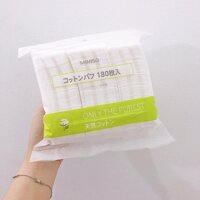 Combo 2 gói Bông Tẩy trang Miniso Japan 180 miếng x 2 gói