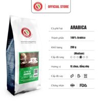 COMBO 2 GÓI cà phê hạt Arabica rang mộc nguyên chất Copen Coffee 200G/GÓI - dành cho pha phin gu đắng nhẹ, ít chua