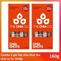 Combo 2 gói Hạt chia Shot the chia co Úc 10x8g