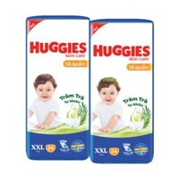 Combo 2 gói Huggies Tã quần XXL-54 Skin care mẫu mới