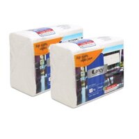 Combo 2 gói Khăn giấy ăn vuông Lency Napkin 33 x 33 cm ( gói to tiết kiệm 1 kg )