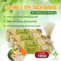 Combo 2 Gói Mì Tách Đường Eco Straws, Bún Khô Sợi To, Thực Phẩm Eatclean Cho Người Giảm Cân 500g