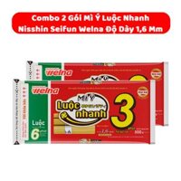 Combo 2 Gói Mì Ý Luộc Nhanh Độ Dày 1,6 Mm Nisshin Seifun Welna