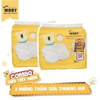 [COMBO] 2 Gói miếng thấm sữa Moby thoáng khí (60 miếng/bịch)