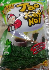 Combo 2 gói Snack Rong biển Thái Lan- TaoKaeNoi 15gram - Màu Xanh vị truyền thống