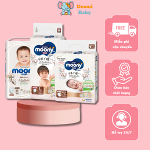 Combo 2 gói tã - bỉm dán Moony L54 (54 miếng)