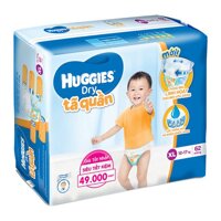 Combo 2 gói Tã-bỉm quần Huggies Dry XL62