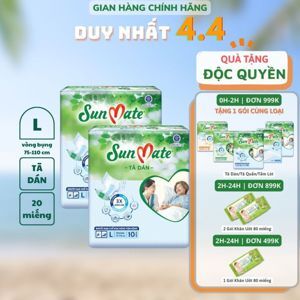 Combo 2 gói tã người già, bệnh nhân Sunmate M10
