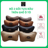 Combo 2 gối tựa đầu chống đau mỏi cổ cài trên ghế ô tô xe hơi cao cấp