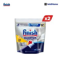 Combo 2 Gói Viên Rửa Chén Bát Finish Powerball Quantum 21 viên