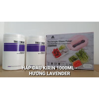 COMBO 2 HẤP DẦU KIRIN DƯỠNG TÓC PHỤC HỒI 1000ML TẶNG 1 HỘP THỦY TINH CAO CẤP 3 NGĂN - LAVENDER