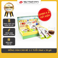 Combo 2 hộp 30 gói Nước Hồng Sâm Daedong Hàn Quốc Cho Trẻ Em 2 - 5 Tuổi Tăng Cường Sức Đề Kháng