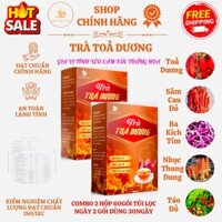 Combo 2 hộp 60g Trà Toả Dương Hữu cơ tự nhiên không đường + 1 chai bọt vệ sinh nam POWER X-MEN BOSS chiết xuất thảo dược