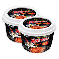 Combo 2 Hộp Bánh Gạo Topokki Gà Cay Samyang Vị Truyền Thống 185ghộp