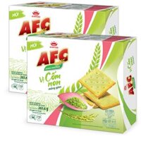 Combo 2 hộp Bánh quy dinh dưỡng AFC vị cốm non 2x261.6g