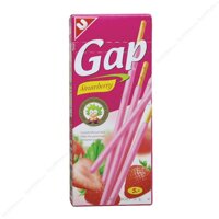 Combo 2 hộp bánh quy đũa phủ kem dâu Gap Strawberry 40g Thái Lan