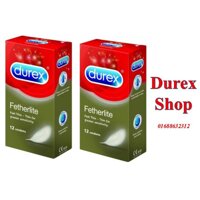 Combo 2 hộp Bao Cao Su SIÊU MỎNG Durex Fetherlite hộp - 24 cái