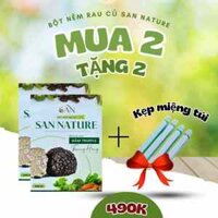 (Combo 2 hộp) Bột nêm rau củ San Nature 350g , không chất điều vị tạo ngọt kết hợp nấm Truffle thượng hạng