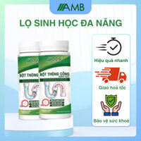 Combo 2 hộp bột thông cống AMB thông bồn cầu, thông cống cực mạnh, đường ống bồn rửa bát, rửa mặt