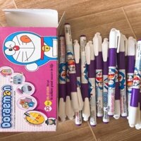 Combo 2 Hộp Bút Gel Tím / Xanh Doremon, Ngòi 0,5mm, nét mảnh...
