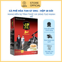Combo 2 Hộp Cà Phê G7 3in1 Hòa Tan Sữa Trung Nguyên Legend - Hộp 18 gói
