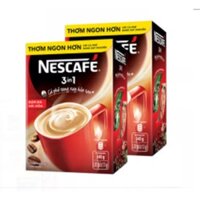 Combo 2 hộp cà phê rang xay hòa tan Nescafé 3in1 đậm đà hài hòa (Hộp 20 gói x 17g)