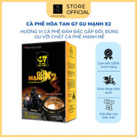 COMBO 2 Hộp Cà Phê Sữa Hòa Tan G7 3in1 Gu Mạnh X2 Trung Nguyên Legend - Hộp 12 gói 25gr