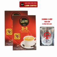 Combo 2 Hộp Cà Phê Sữa Hòa Tan 3in1 Lami Coffee Đậm Đà Vị Nguyên Bản (Hộp 18 gói x 16 g) Cafe