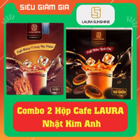 [Combo 2 Hộp] Cafe Nhật Kim Anh Laura Coffe Vị Linh Chi + Đông Trùng