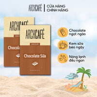 Combo 2 hộp Chocolate Sữa - Choco Sữa hoà tan Archcafé (Sô cô la) (hộp 12 gói x 20g)
