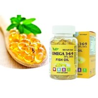 COMBO 2 Hộp dầu cá Omega 369 Nature Gift giảm mỡ máu, tốt cho não, mắt, tim mạch (30v/hộp)