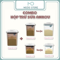 Combo 2 Hộp Đựng Sữa Bột Chống Ẩm Ankou Hộp Trữ Sữa Cho Bé Hút Chân Không Hàng Chính Hãng Mozio