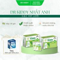 Combo 2 Hộp Gạc Rơ Lưỡi Dr Kiddy, Làm Sạch Răng, Lưỡi, Nướu và Khoang Miệng Cho Bé - 35 Gói/Hộp