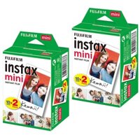 Combo 2 hộp giấy ảnh lấy ngay Fujifilm Instax mini Instant Film (2 packs) (40 tấm) - Chính  hãng
