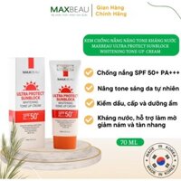 Combo 2 Hộp Kem Chống Nắng Kiềm Dầu Lên Tông Benew Maxbeau Ultra Protect Sunblock Spf 50pa +++Hàn quốc 70ml/Hộp
