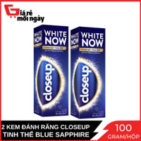 Combo 2 Hộp Kem Đánh Răng Closeup White Now Với Tinh Thể Blue Sapphire 100g