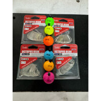 combo 2 hộp lưỡi câu cá BKK trắng số 2 và 3 mỗi hộp 50 cái tặng cò báo cá lucky 6 màu tuỳ chọn