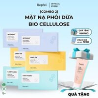 [COMBO 2 HỘP] Mặt nạ Bio Cellulose - Mặt nạ sinh học phôi dừa Capsule Mask REPIEL (Hộp 4 viên)