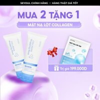 Combo 2 Hộp Mặt Nạ Lột Collagen SEYOUL Giảm Mụn, Bảo Vệ Da Khỏi Mất Nước Giúp Làn Da Căng Bóng - Tặng 1 Miếng Mặt Nạ