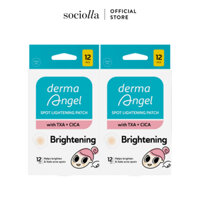 Combo 2 Hộp Miếng Dán Mụn Derma Angel Acne Spot Lightening Patch 12 Miếng