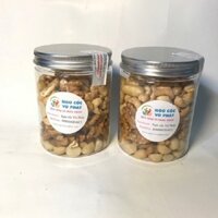 COMBO 2 HỘP MIX NUTS 300gram/HỘP hạt dinh dưỡng Vũ Phát (óc chó mỹ+macca úc+hạt điều sấy)