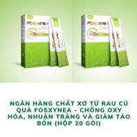 [COMBO 2 HỘP] Ngân Hàng Chất Xơ Từ Rau Củ Quả FOSXYNEA - Chống Oxy Hóa, Nhuận Tràng Và Giảm Táo Bón (Hộp 20 Gói)