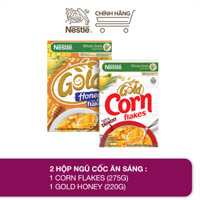 Combo 2 hộp ngũ cốc ăn sáng: 1 hộp Corn Flakes (275g) + 1 hộp Gold Honey (220g)