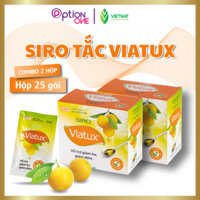 COMBO 2 HỘP Siro Viatux tắc Vietnat giảm ho tiêu đàm - 25 gói hộp