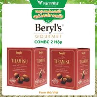 (Combo 2 Hộp) Socola Tiramisu Almond Milk Chocolate 100g Beryls - Sôcôla sữa với bột phô mai kem Ý mascarpone ngon tuyệt