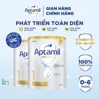Combo 2 hộp sữa Aptamil Profutura Úc số 1 cho bé từ 0 - 6 tháng tuổi 900g